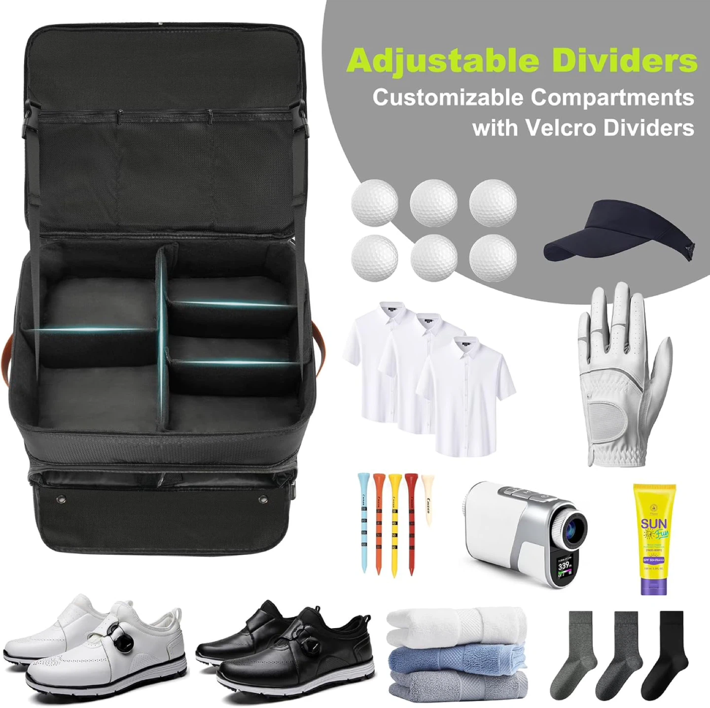 Golf Trunk Organizer and Wrist Support Brace