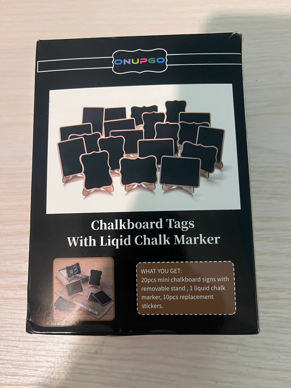 ONUPGO Chalkboard Signs with Liquid Chalk Marker