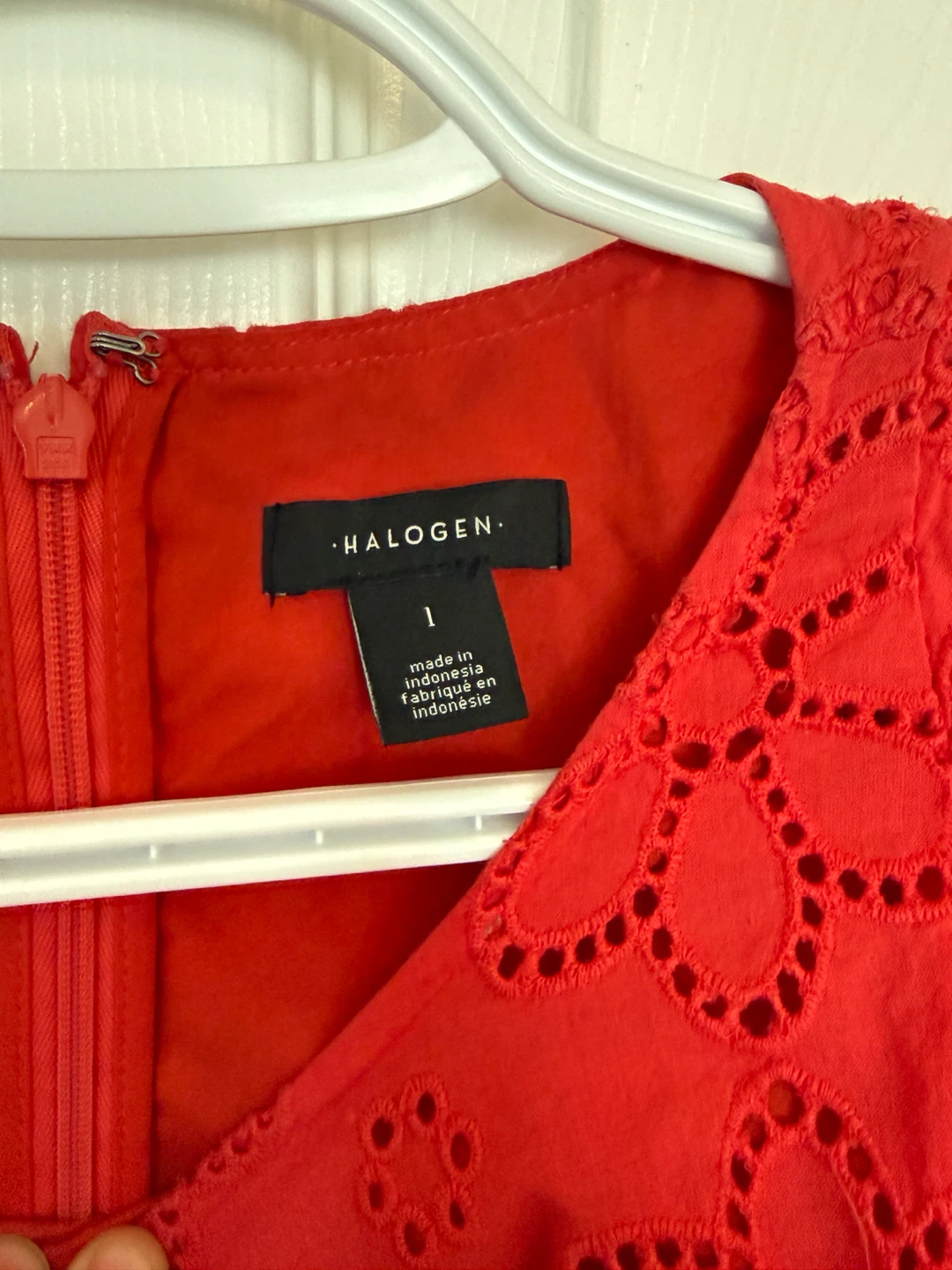 Halogen Red Eyelet Dress - photo 3