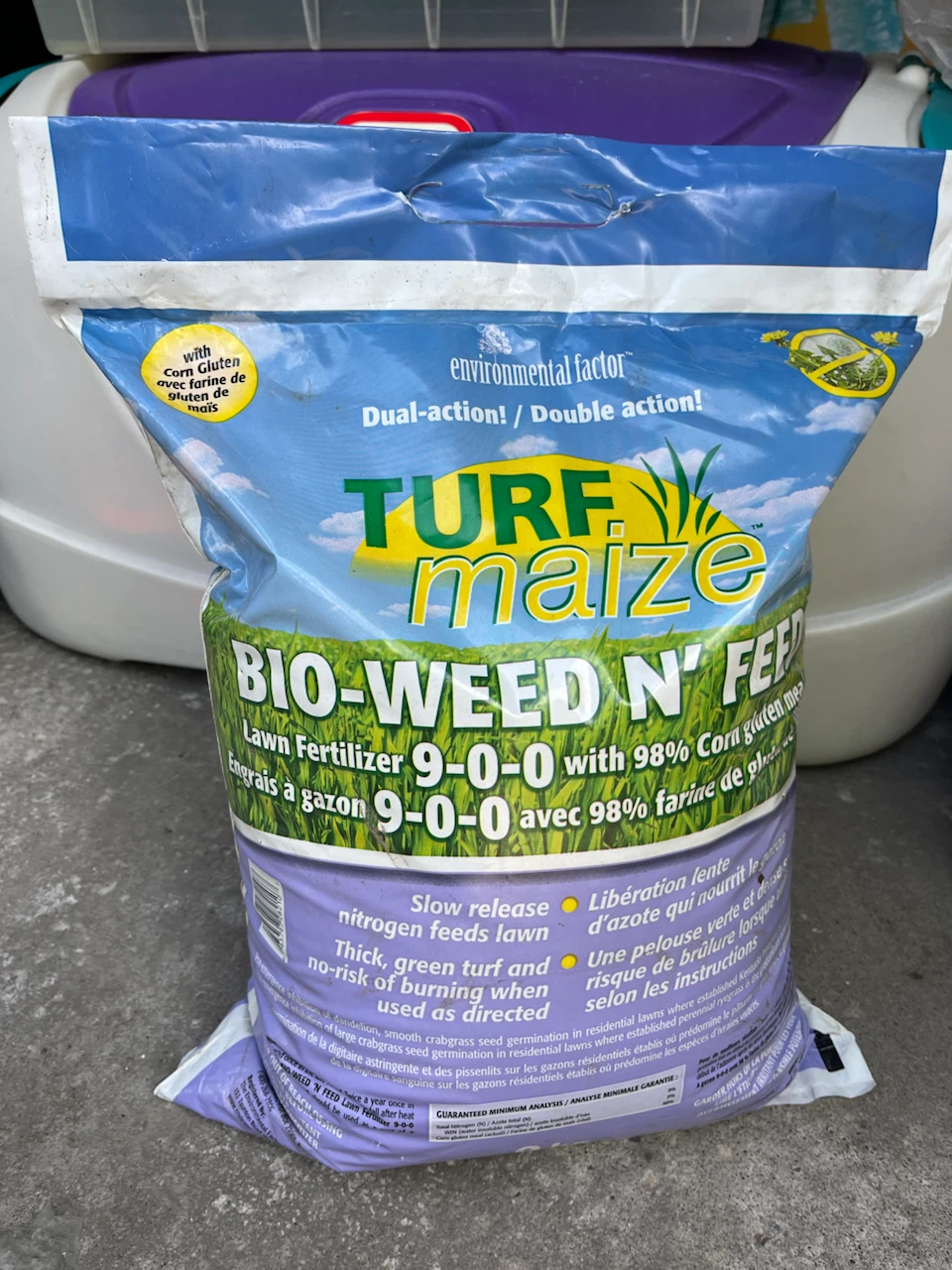 NEW & UNOPENED – Turf Maize Bio-Weed N’ Feed 9 kg