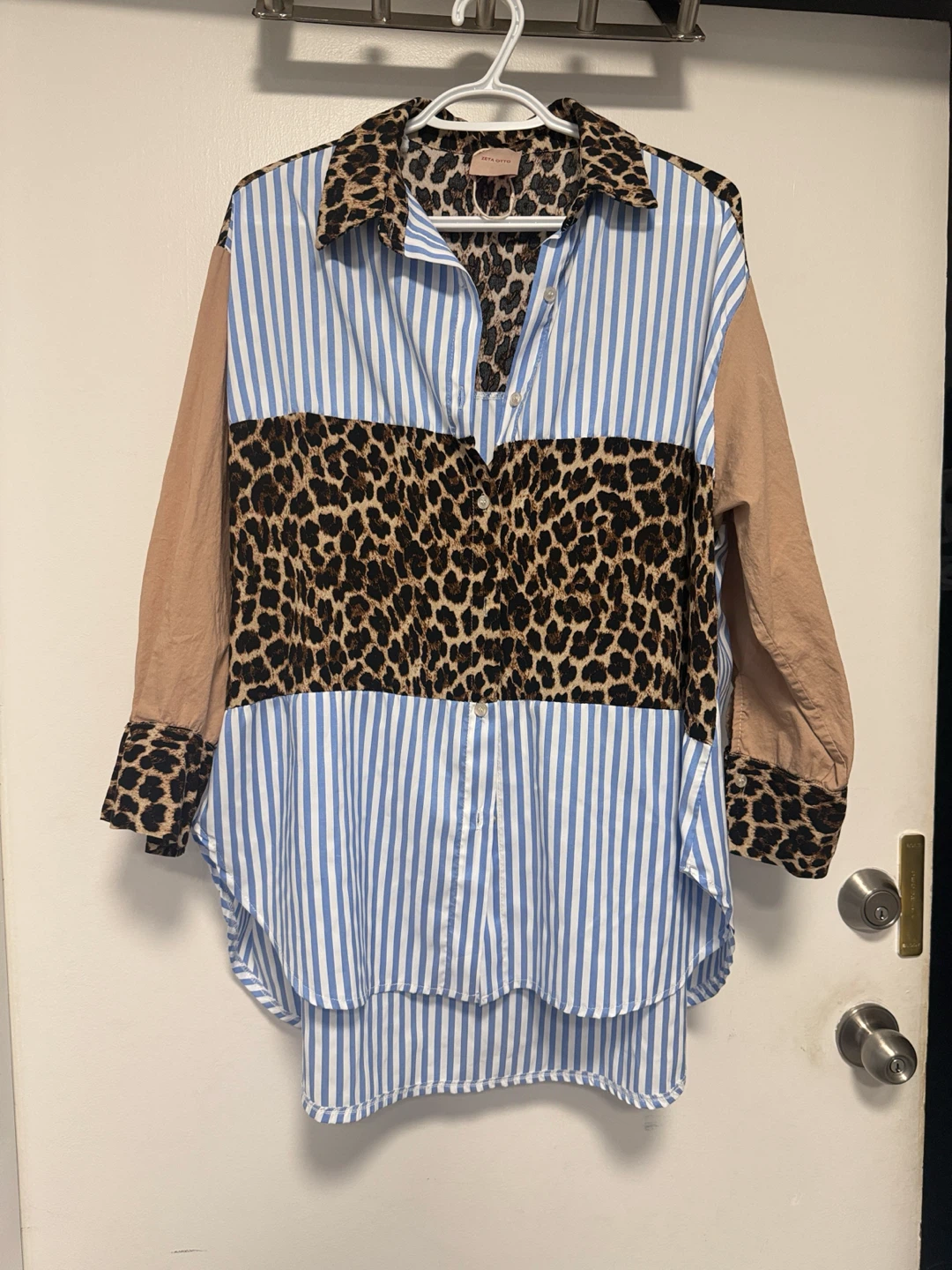 Zeta Otto Colour Block Button-Up Shirt