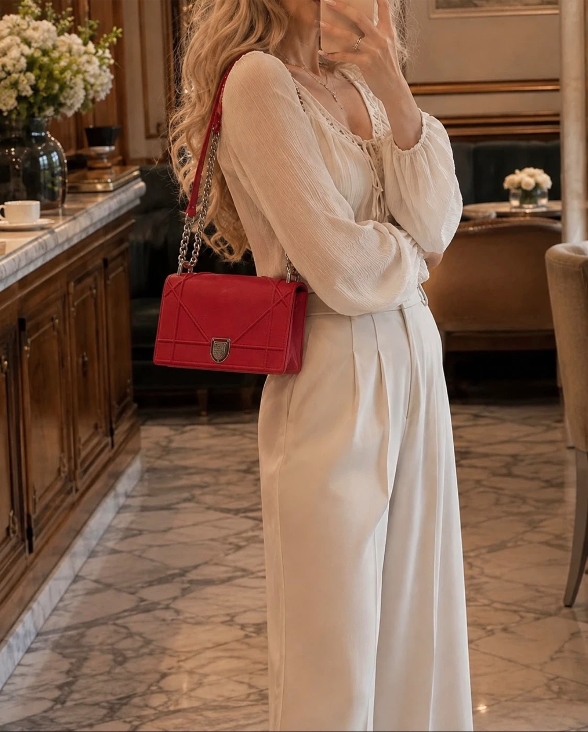 ✨ Christian Dior Red Leather Bag ✨ - photo 2