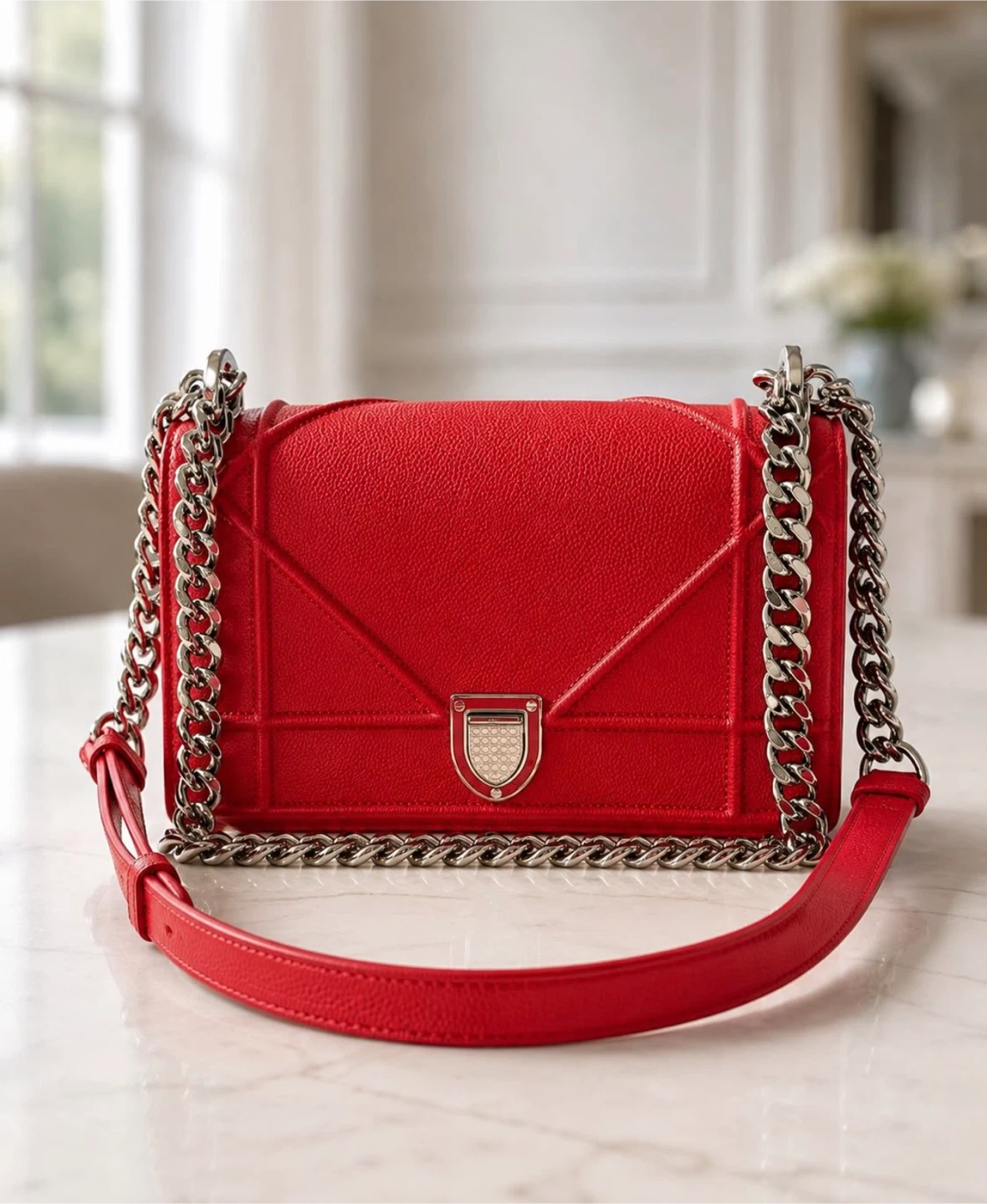 ✨ Christian Dior Red Leather Bag ✨ - photo 4