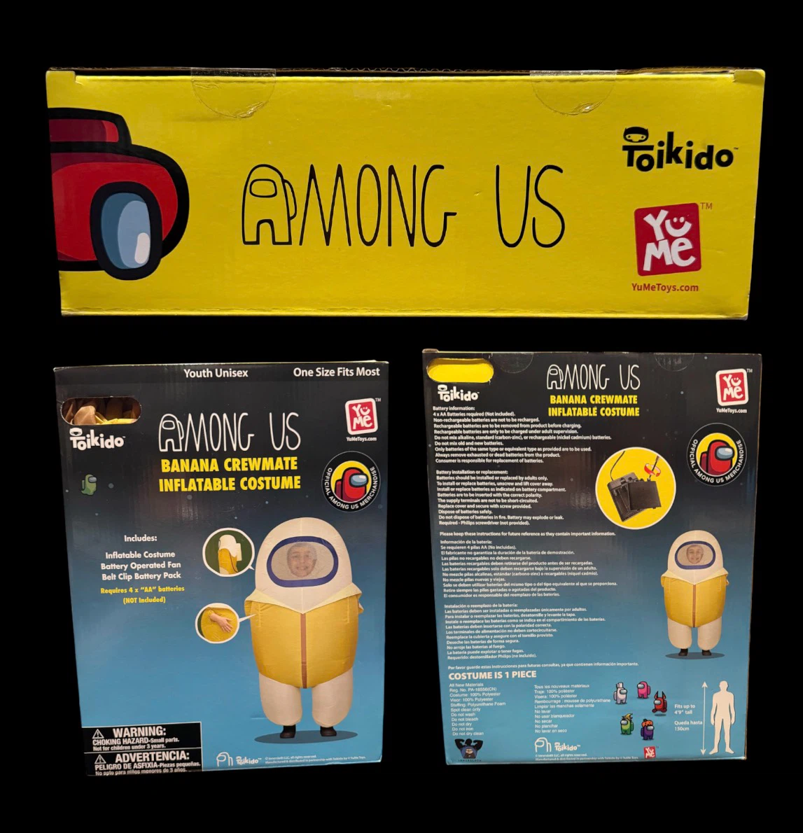 Among Us Banana Crewmate Inflatable Costume