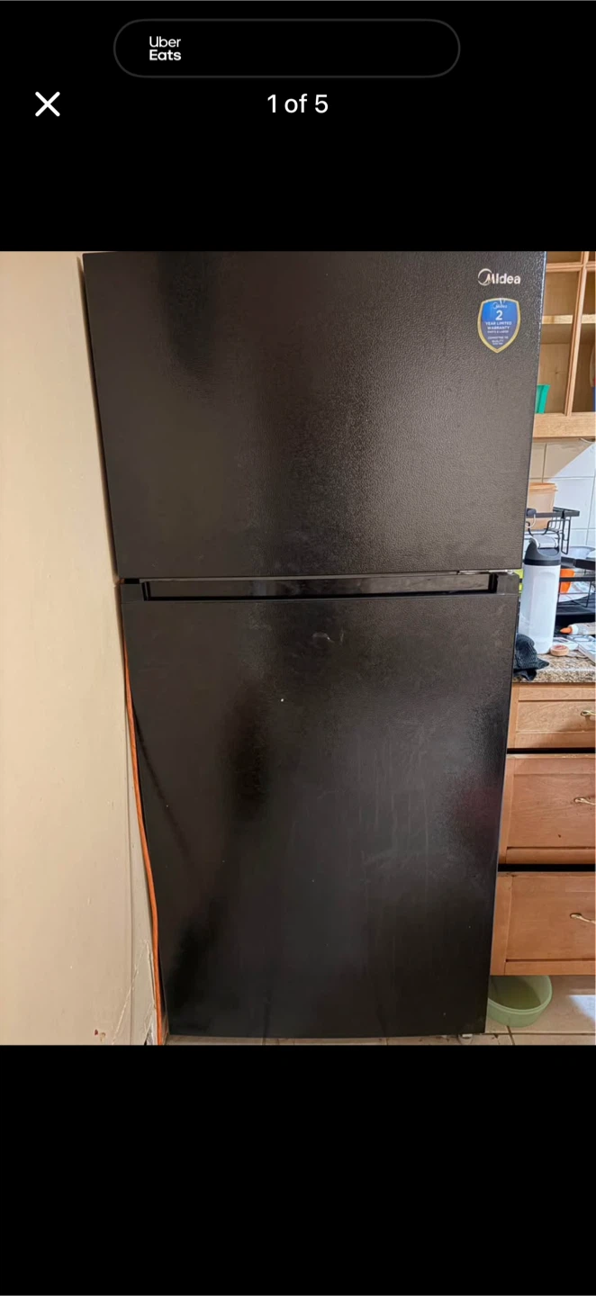 Midea Black refrigerator