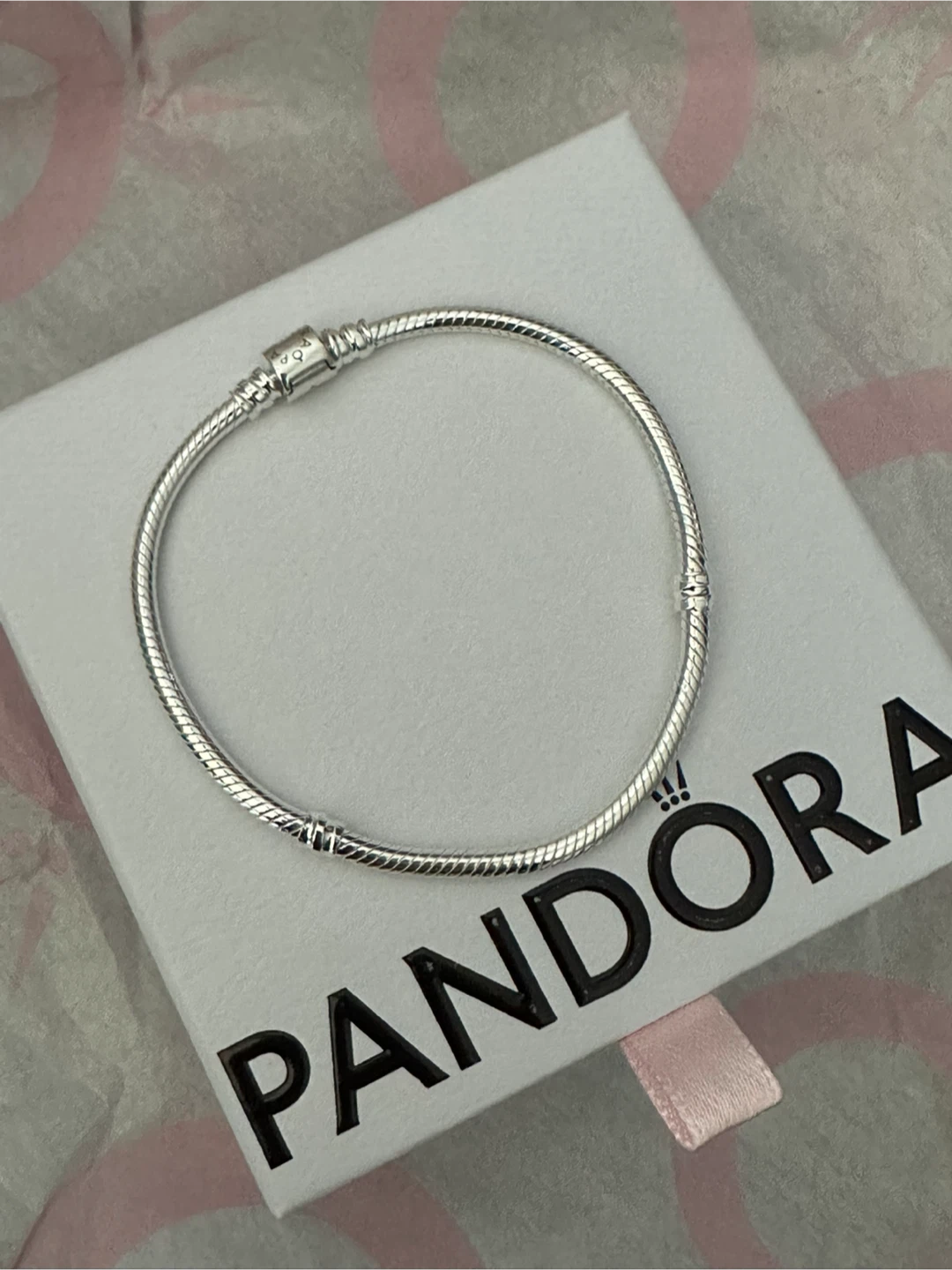 Authentic Pandora Barrel Clasp Bracelet - size 19cm / 7.5” - NEW