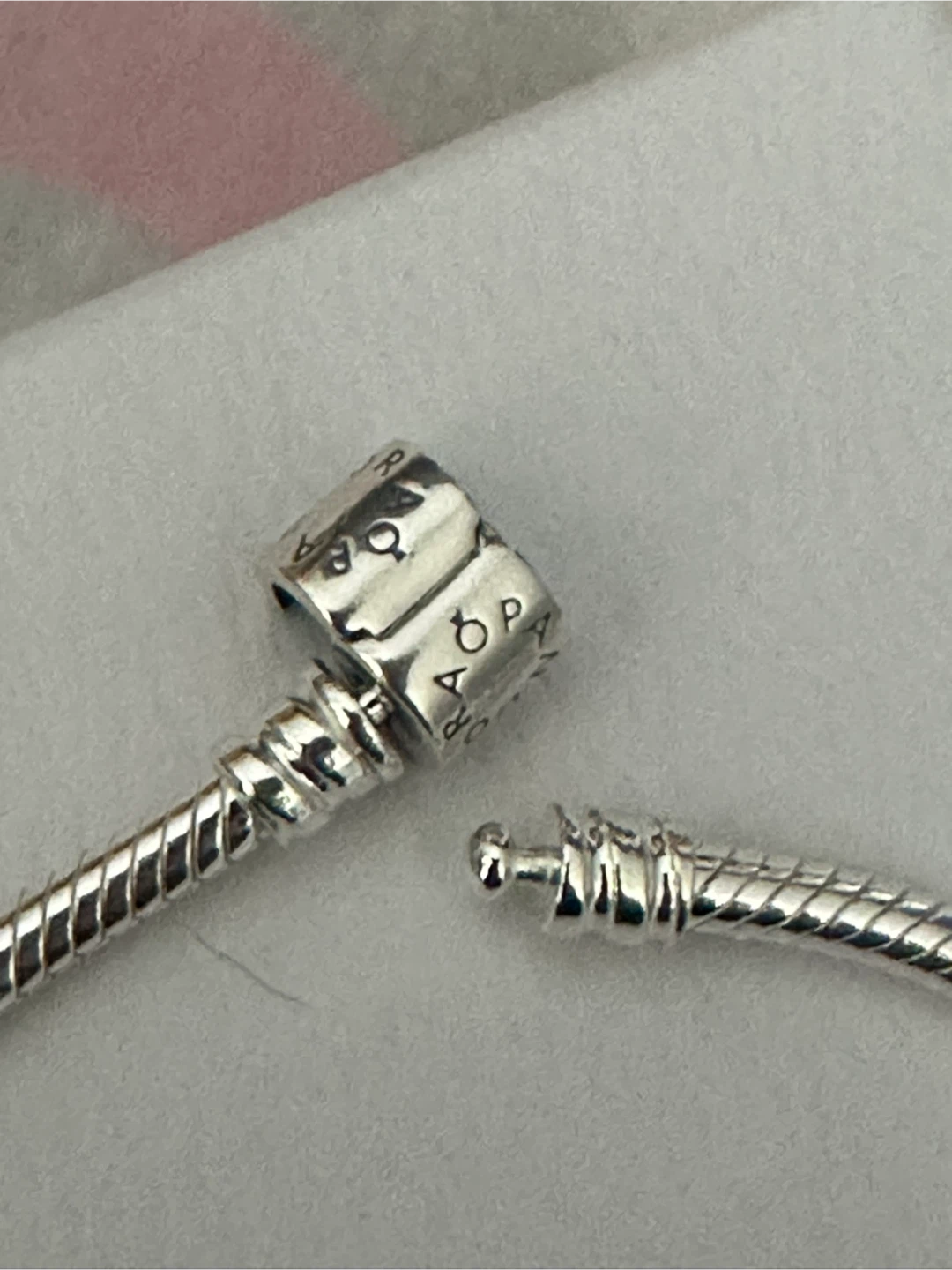 Authentic Pandora Barrel Clasp Bracelet - size 19cm / 7.5” - NEW - photo 5