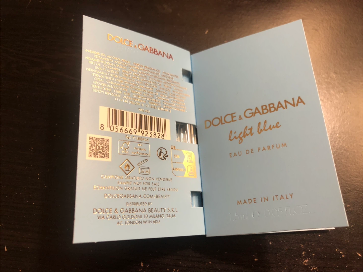 Dolce & Gabbana Light Blue Eau de Parfum Samples (2x 1.5ml) - photo 3