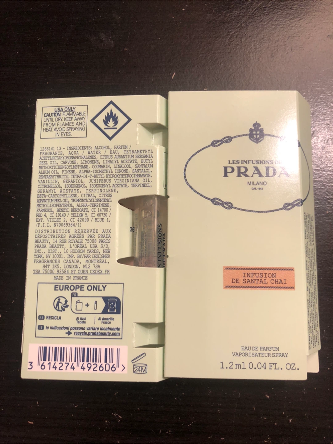 Prada Les Infusions de Santal Chai Eau de Parfum Sample