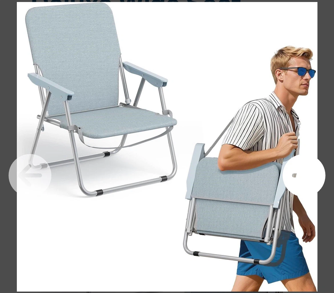 PROTABLE Deluxe Wide Seat Beach Chair