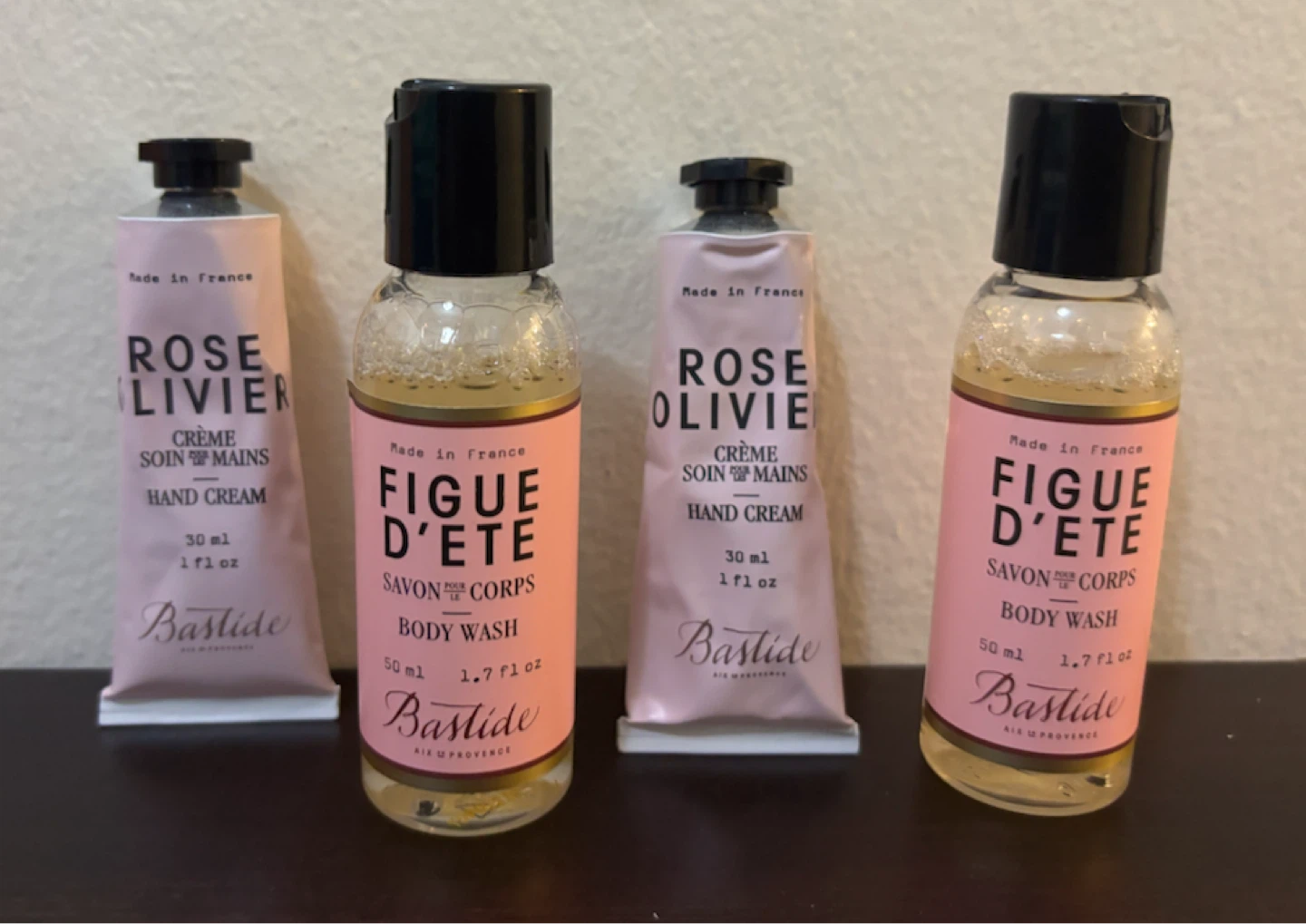 NEW-Bastide Rose & Figue D'Ete Hand Cream & Body Wash Set