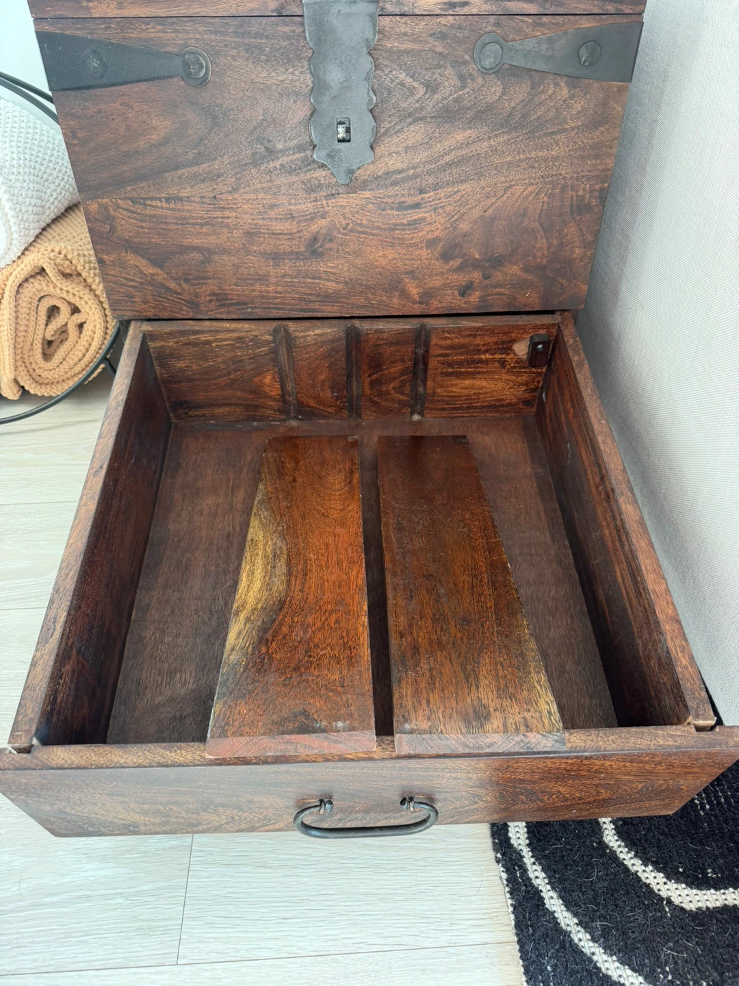 Crate & Barrel Taka Storage Side Table - photo 3