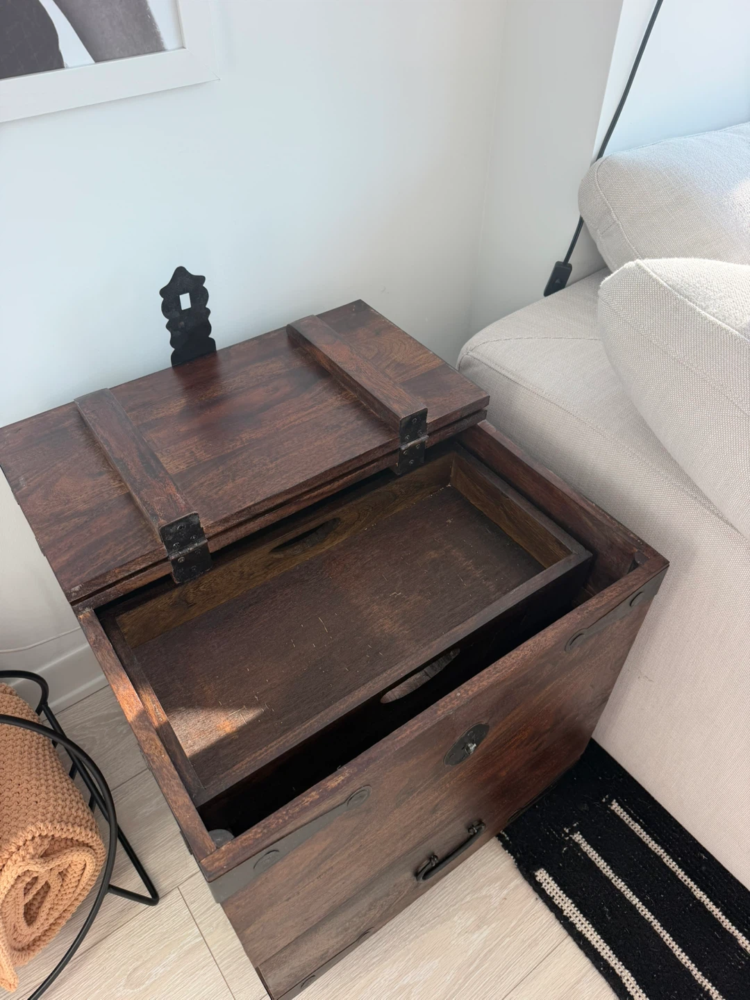 Crate & Barrel Taka Storage Side Table - photo 5