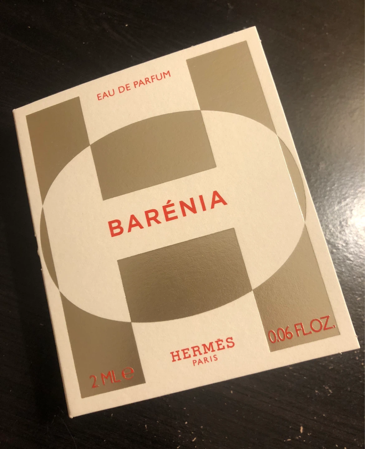 Hermes Paris Barenia Eau de Parfum Sample Vial