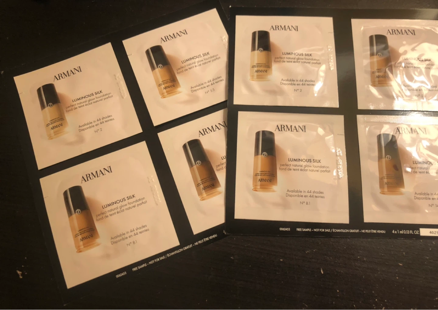Armani Luminous Silk Foundation Sample Set