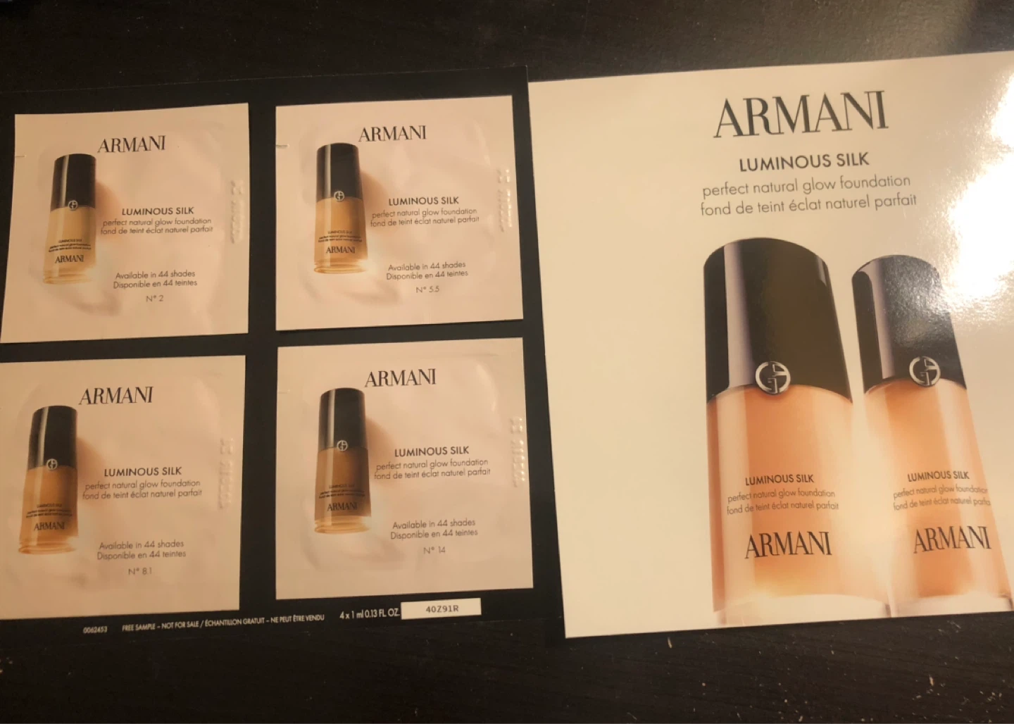 Armani Luminous Silk Foundation Sample Set - photo 2