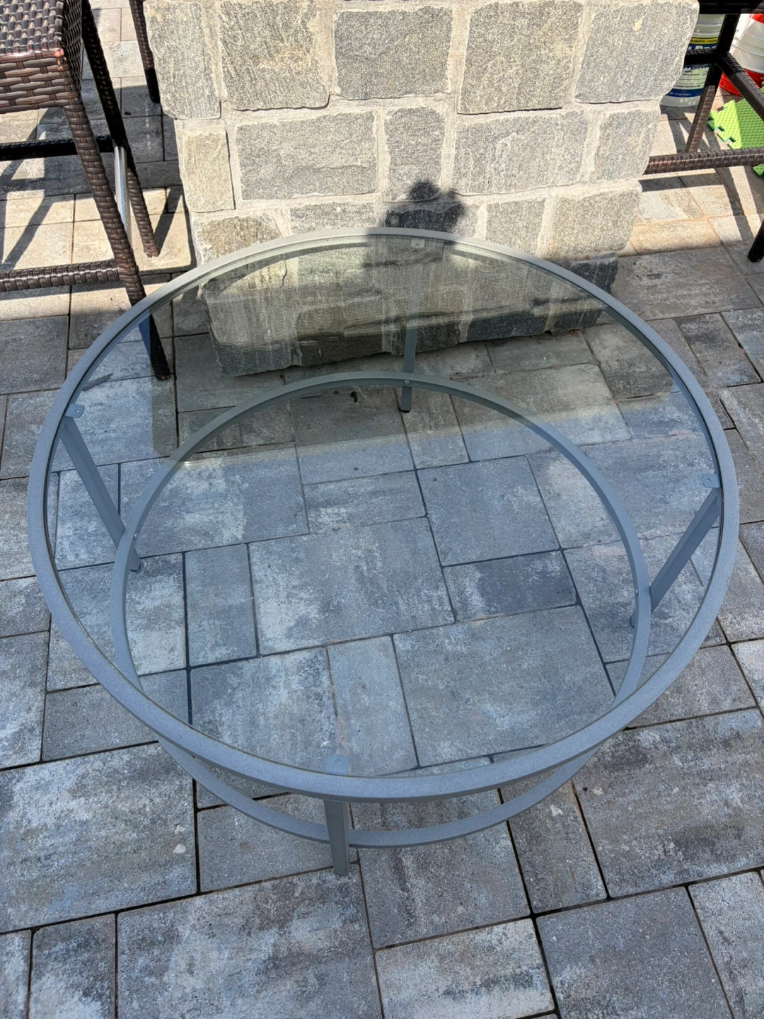 Round Glass Top Coffee Table - photo 3