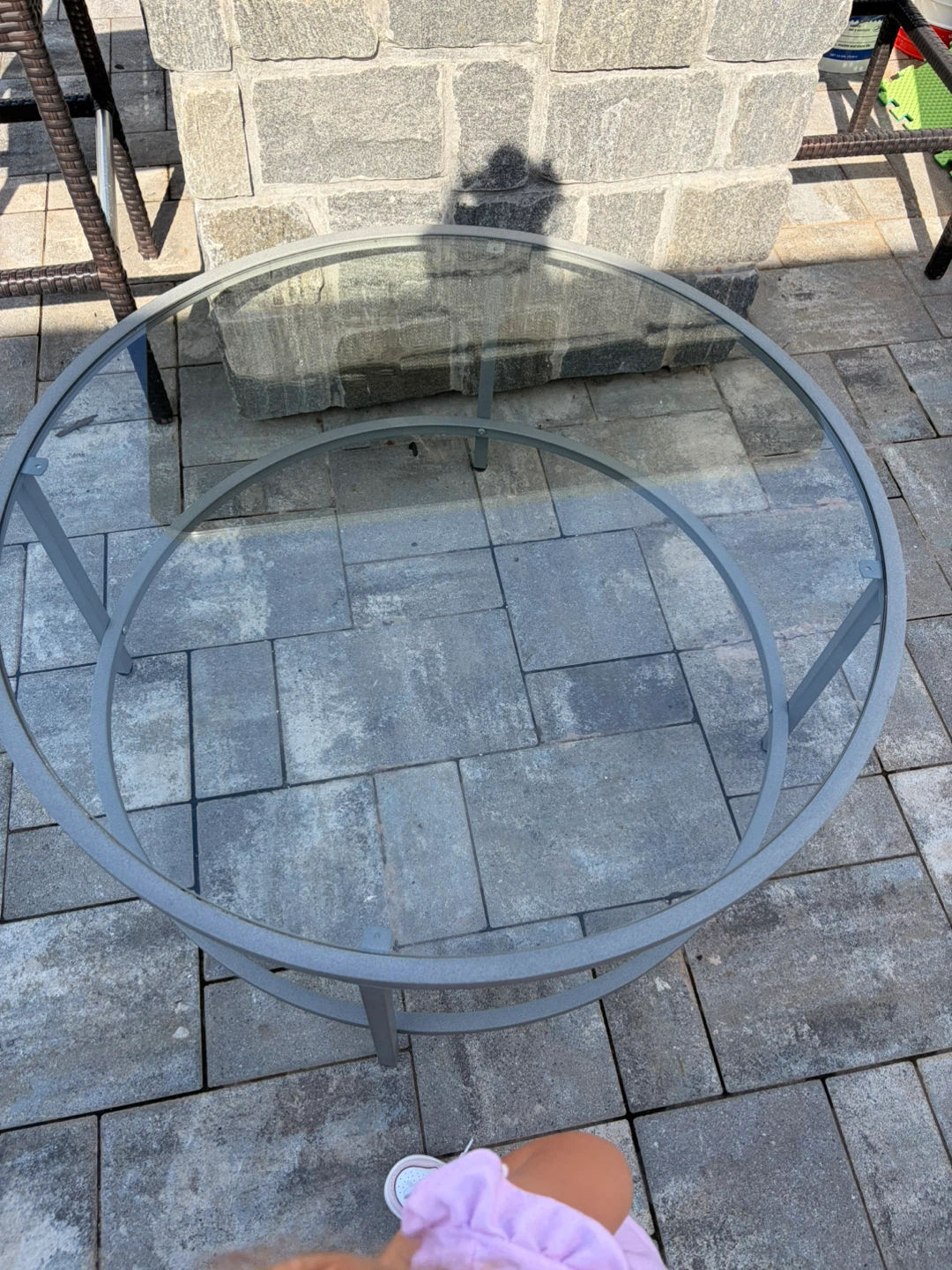 Round Glass Top Coffee Table - photo 4