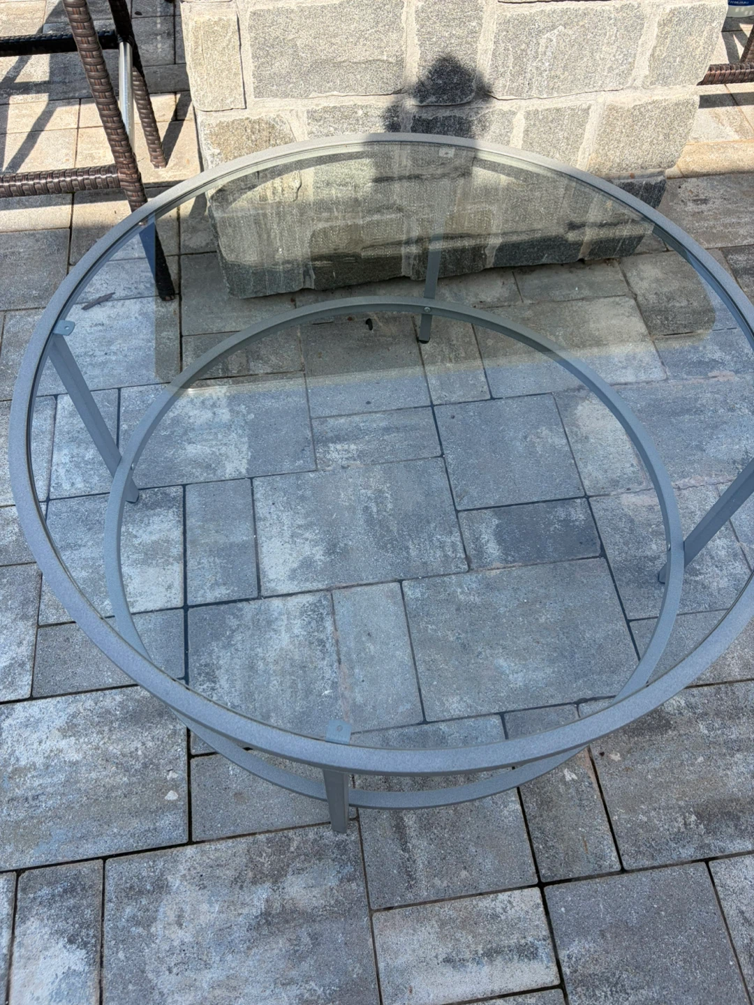 Round Glass Top Coffee Table - photo 5