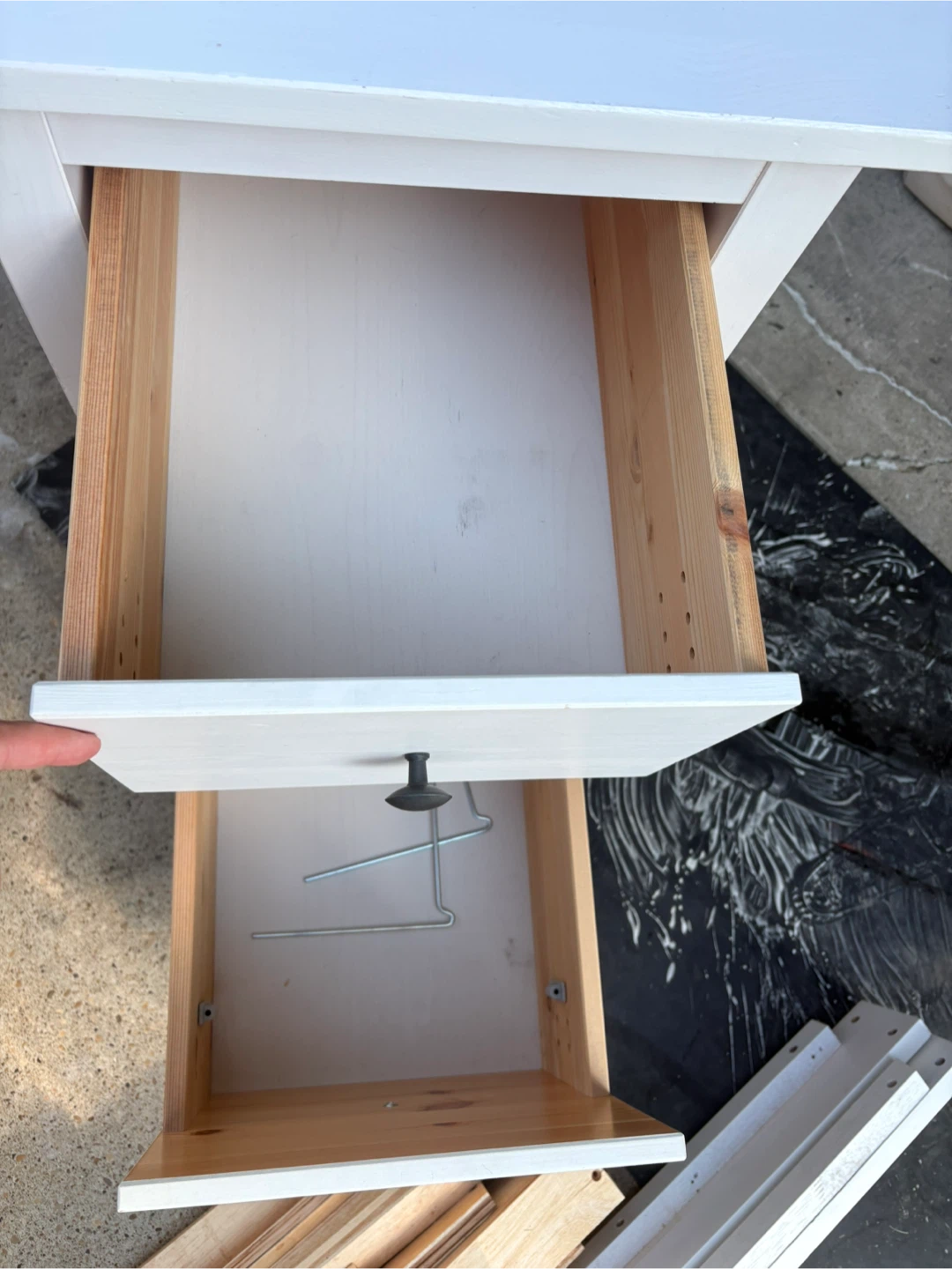 White Executive Desk with Drawers and Cabinet - photo 3