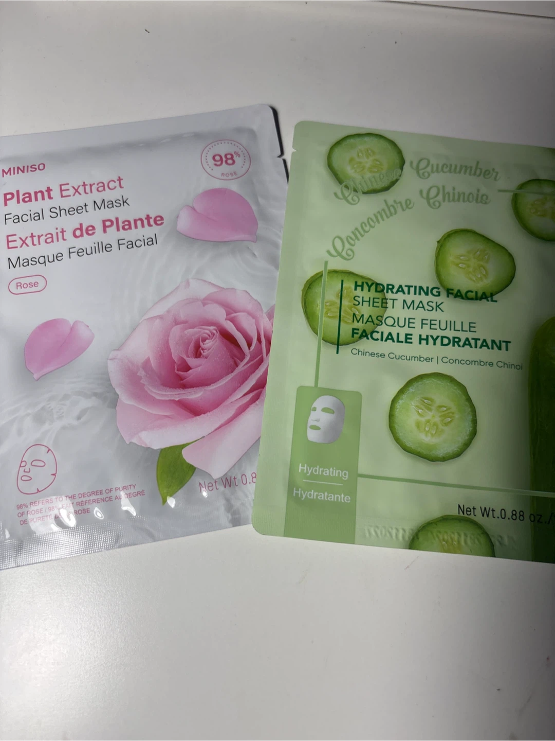 Miniso sheet masks