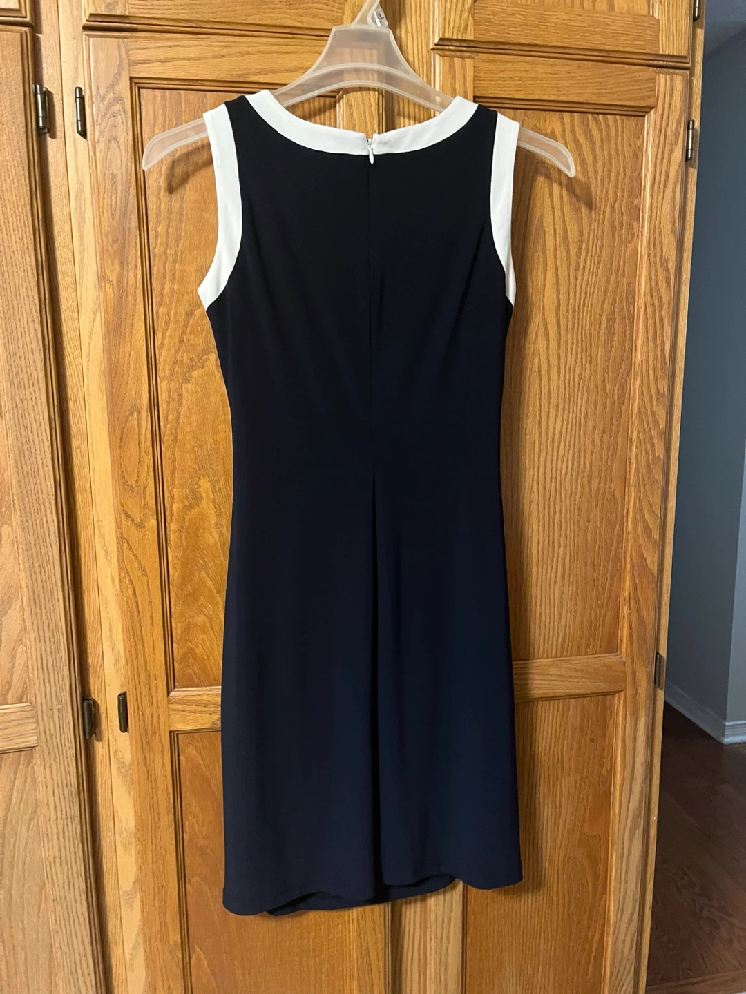 Lauren Ralph Lauren Black & White Sheath Dress Size 4 - photo 3