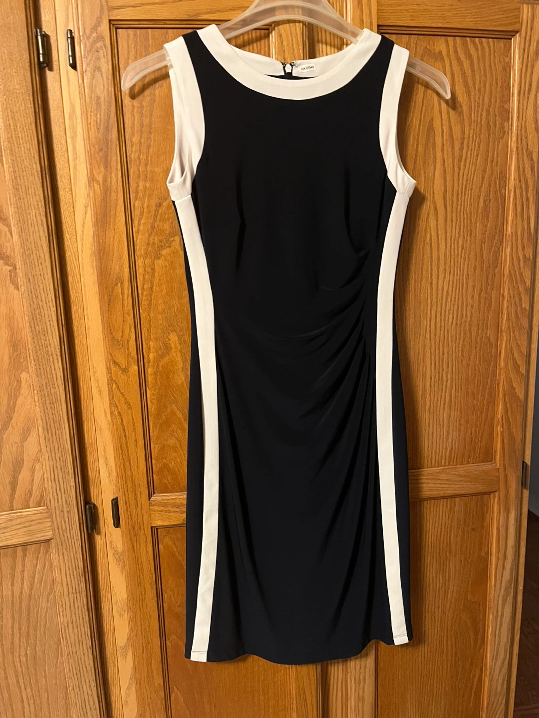 Lauren Ralph Lauren Black & White Sheath Dress Size 4 - photo 2