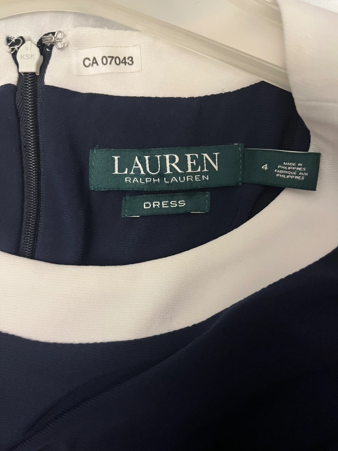 Lauren Ralph Lauren Black & White Sheath Dress Size 4