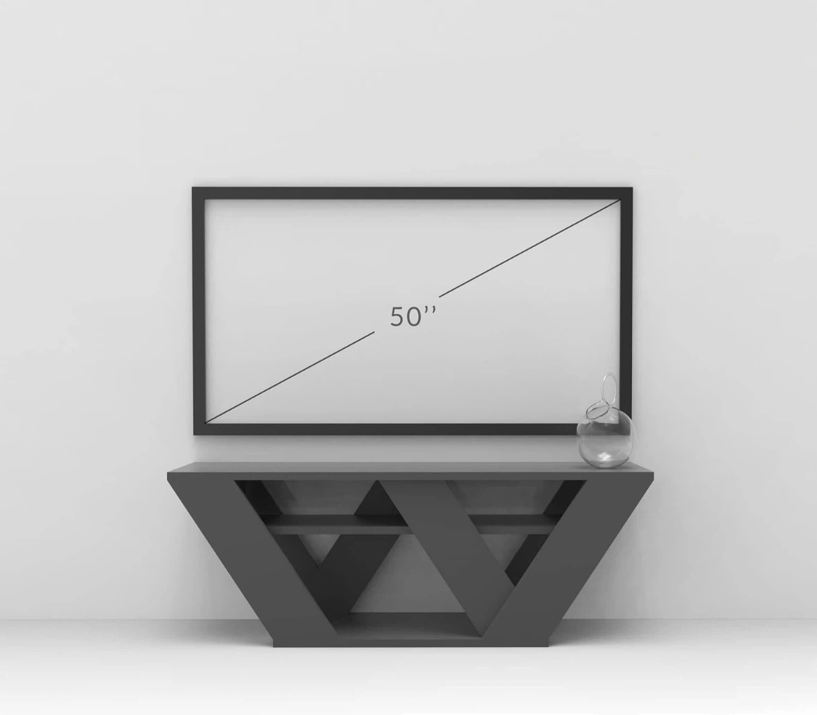 White TV Stand - photo 3