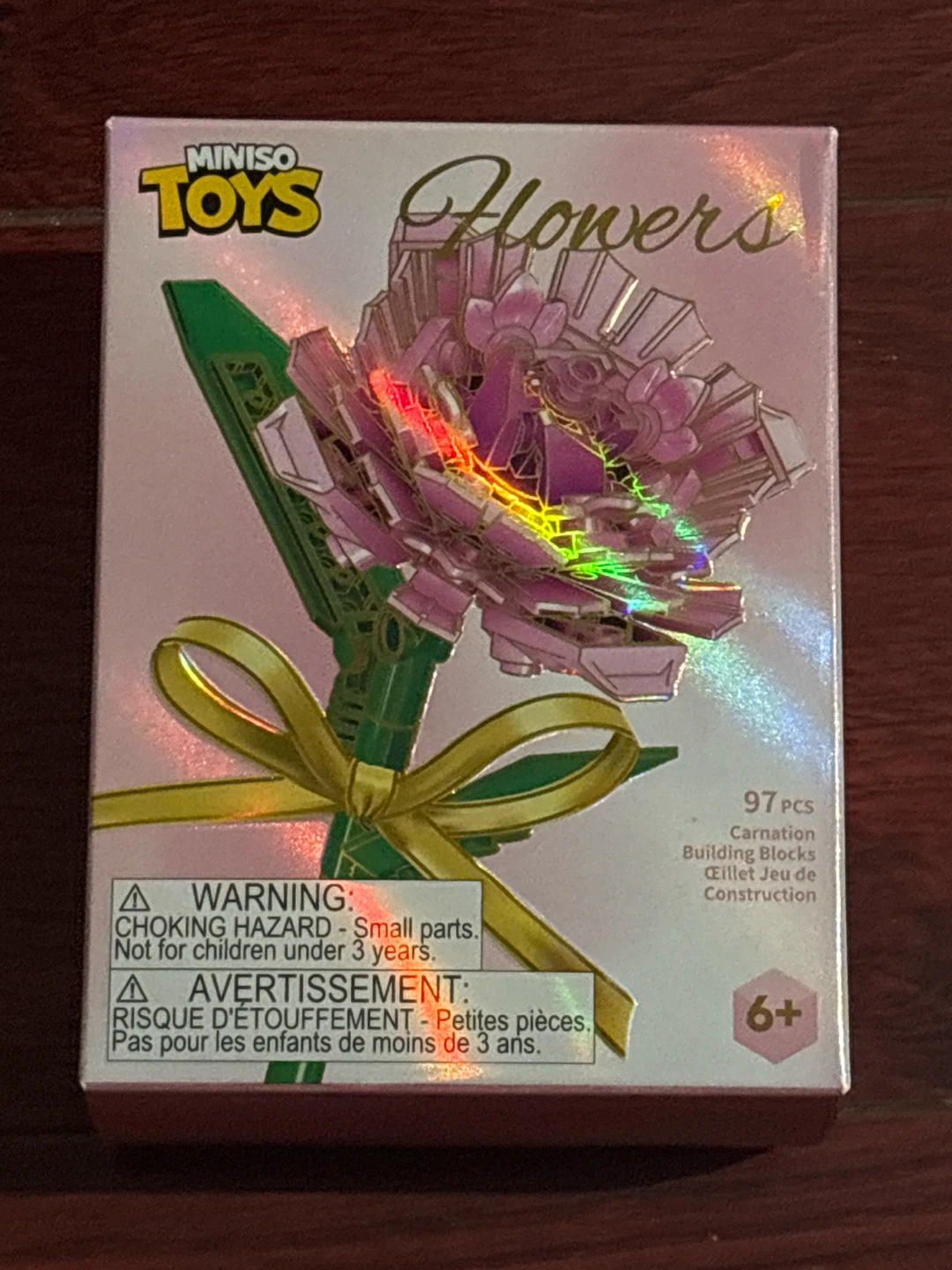 Miniso Flowers Carnation Building Blocks 97 Pcs