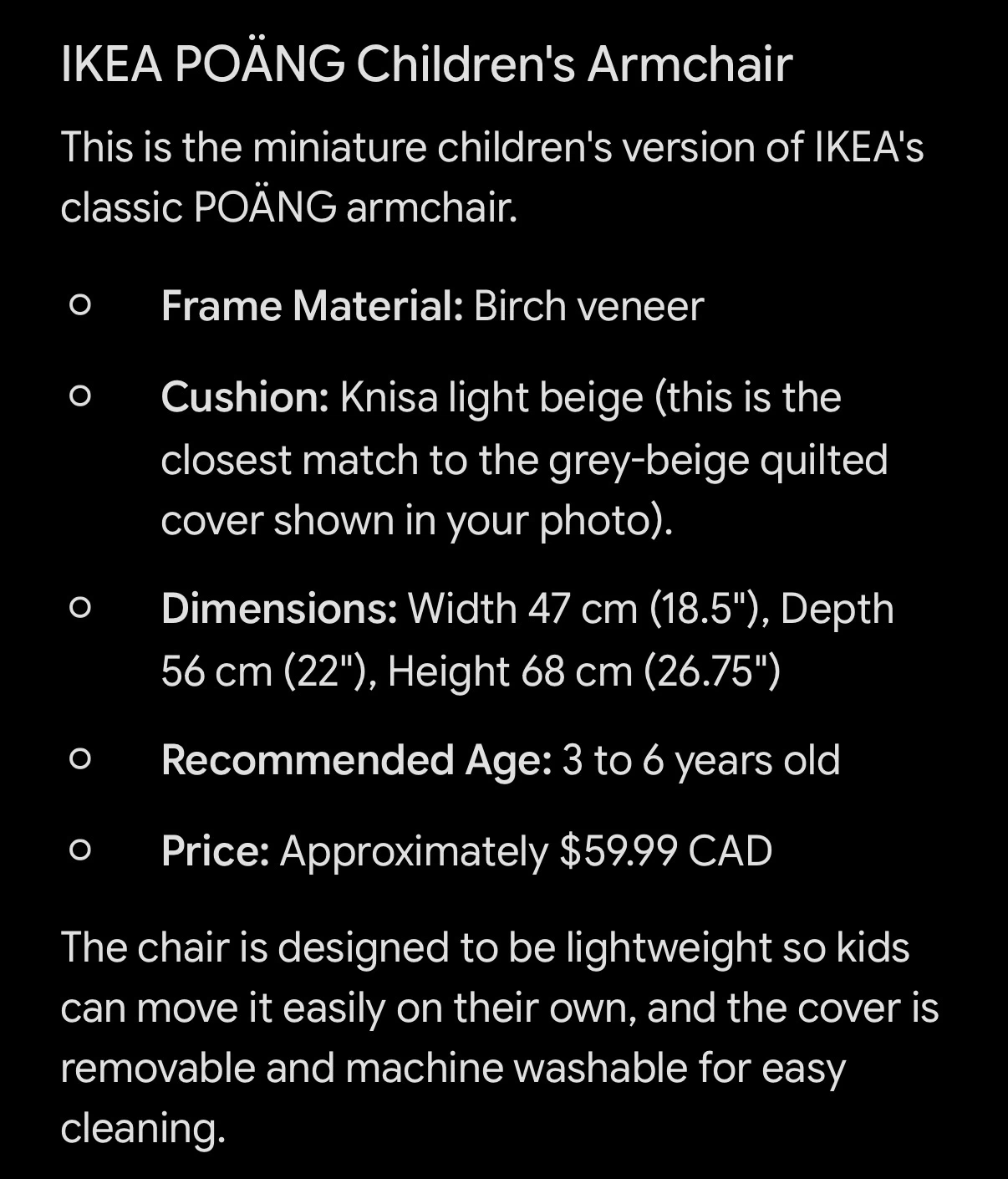 IKEA POANG Children’s Armchair - photo 3