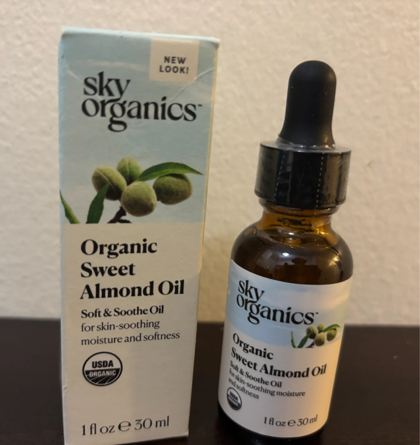 NEW-Sky Organics Organic Sweet Almond Oil - 30ml