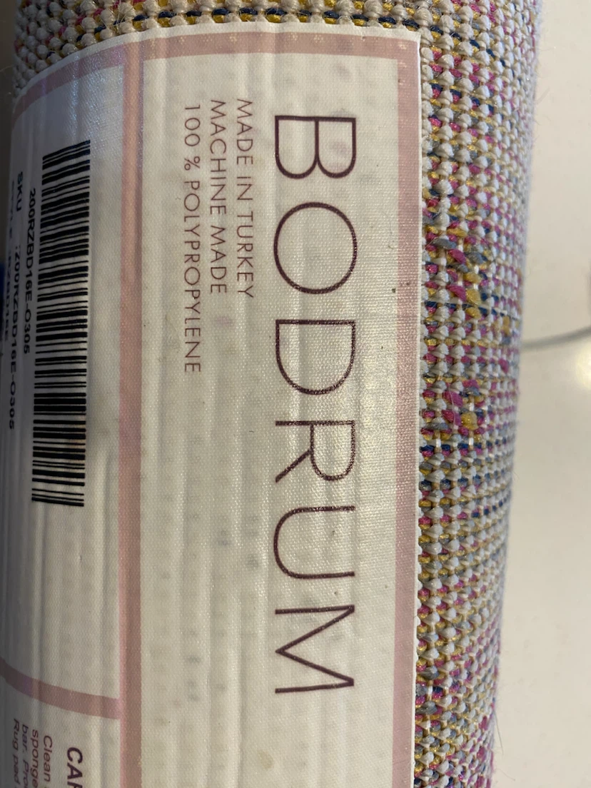 BODRUM Oval Rug - Cream, Pink, Blue Pattern - photo 3