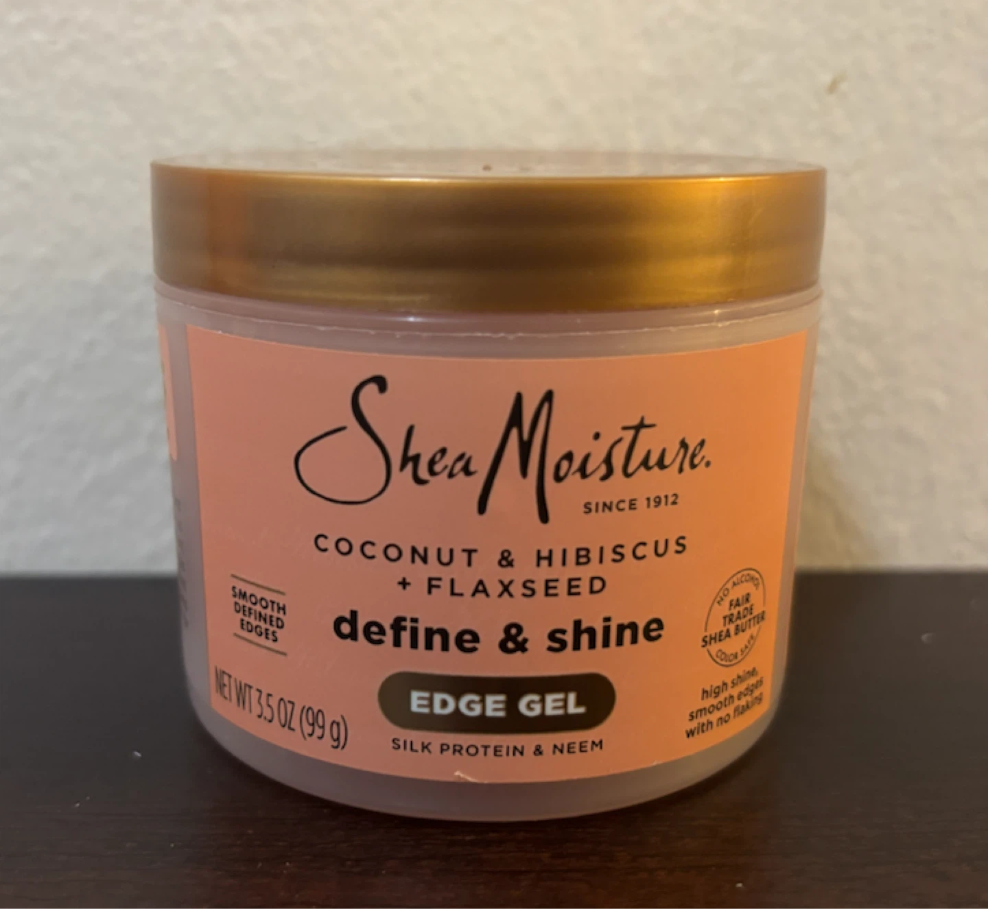 NEW-Shea Moisture Coconut & Hibiscus Define & Shine Edge Gel
