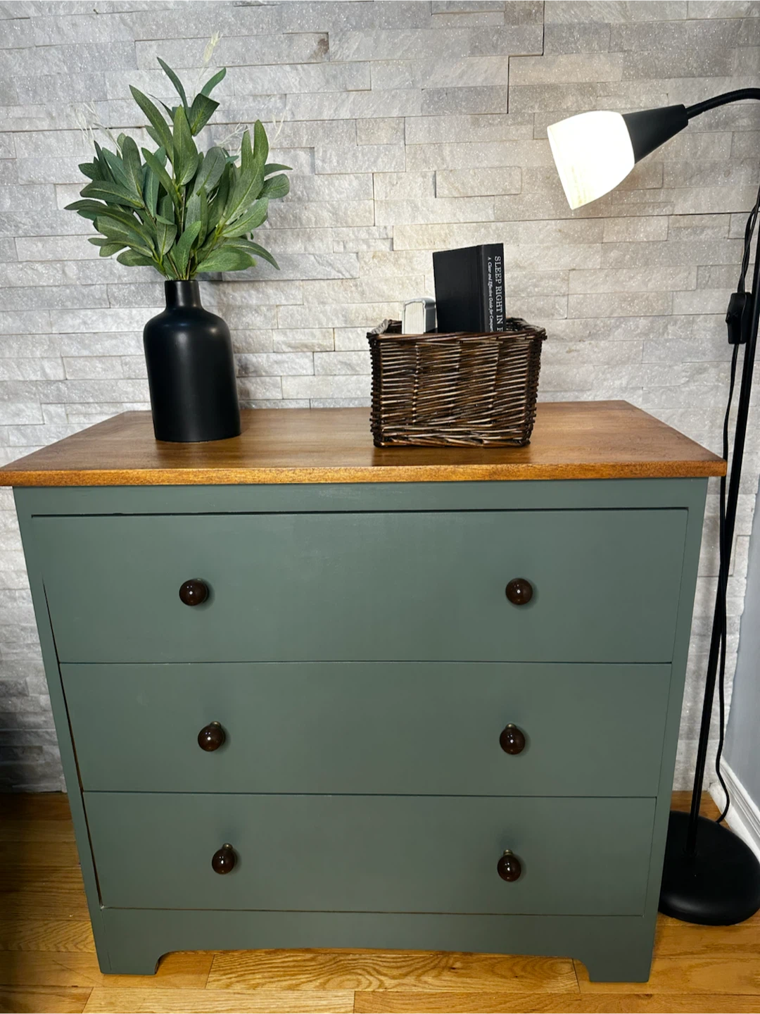 Green 3-Drawer Dresser