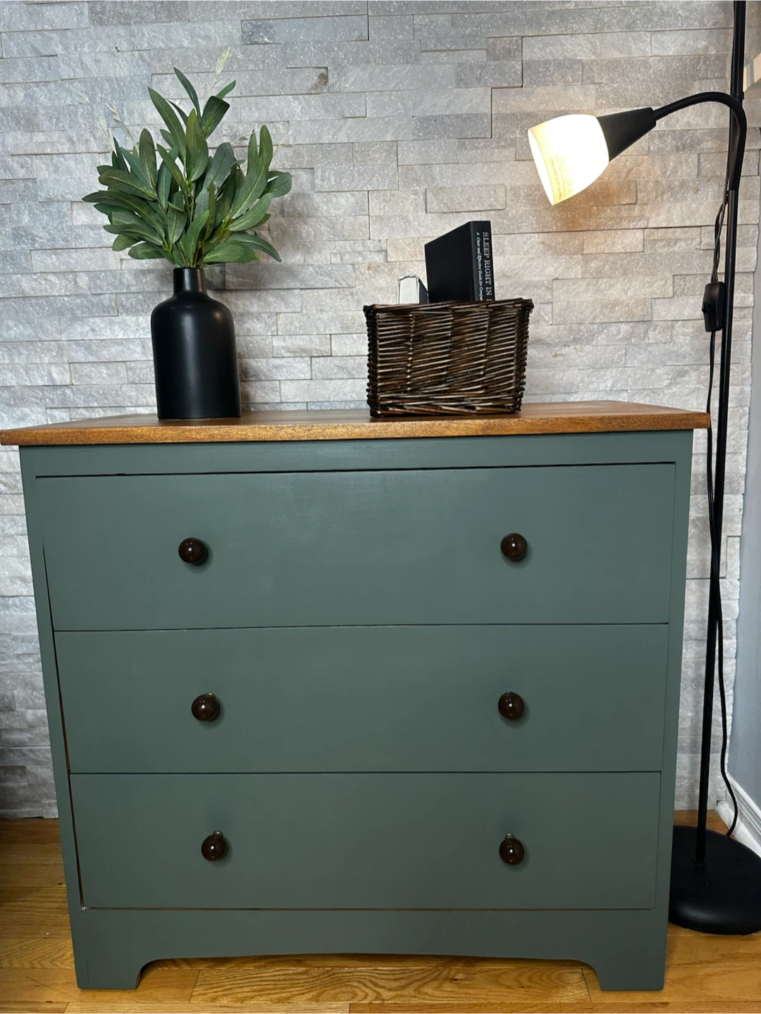 Green 3-Drawer Dresser - photo 2