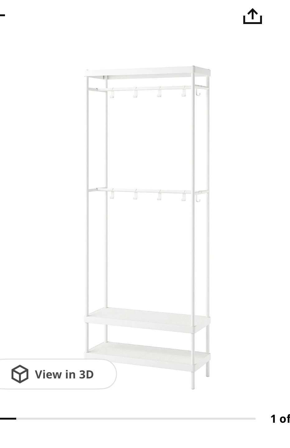 Ikea clothing rack Mackapar
