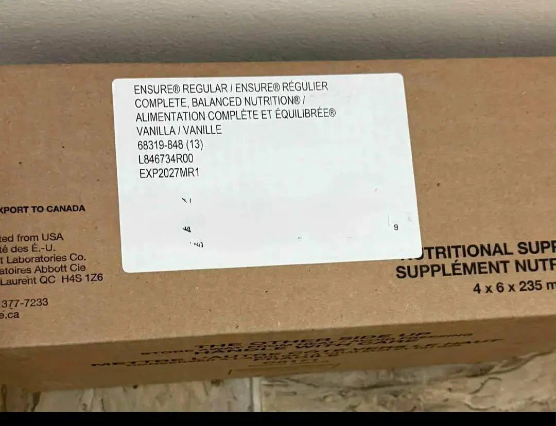 Ensure Regular Vanilla Complete Balanced Nutrition Drinks