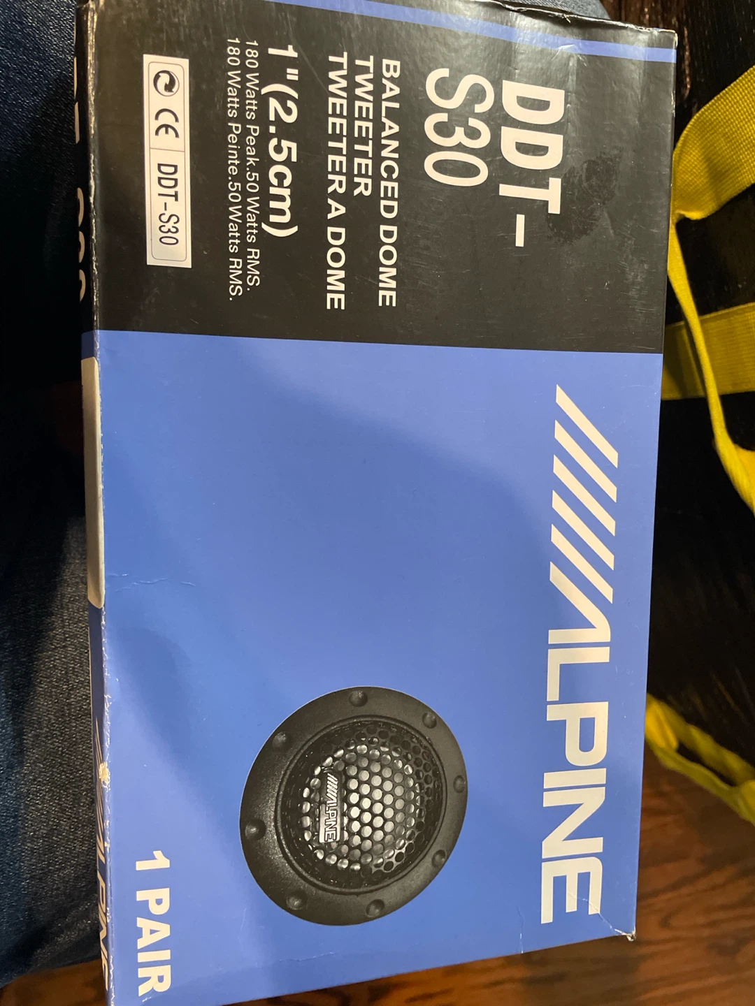 Alpine DDT-S30 1" Balanced Dome Tweeter Set