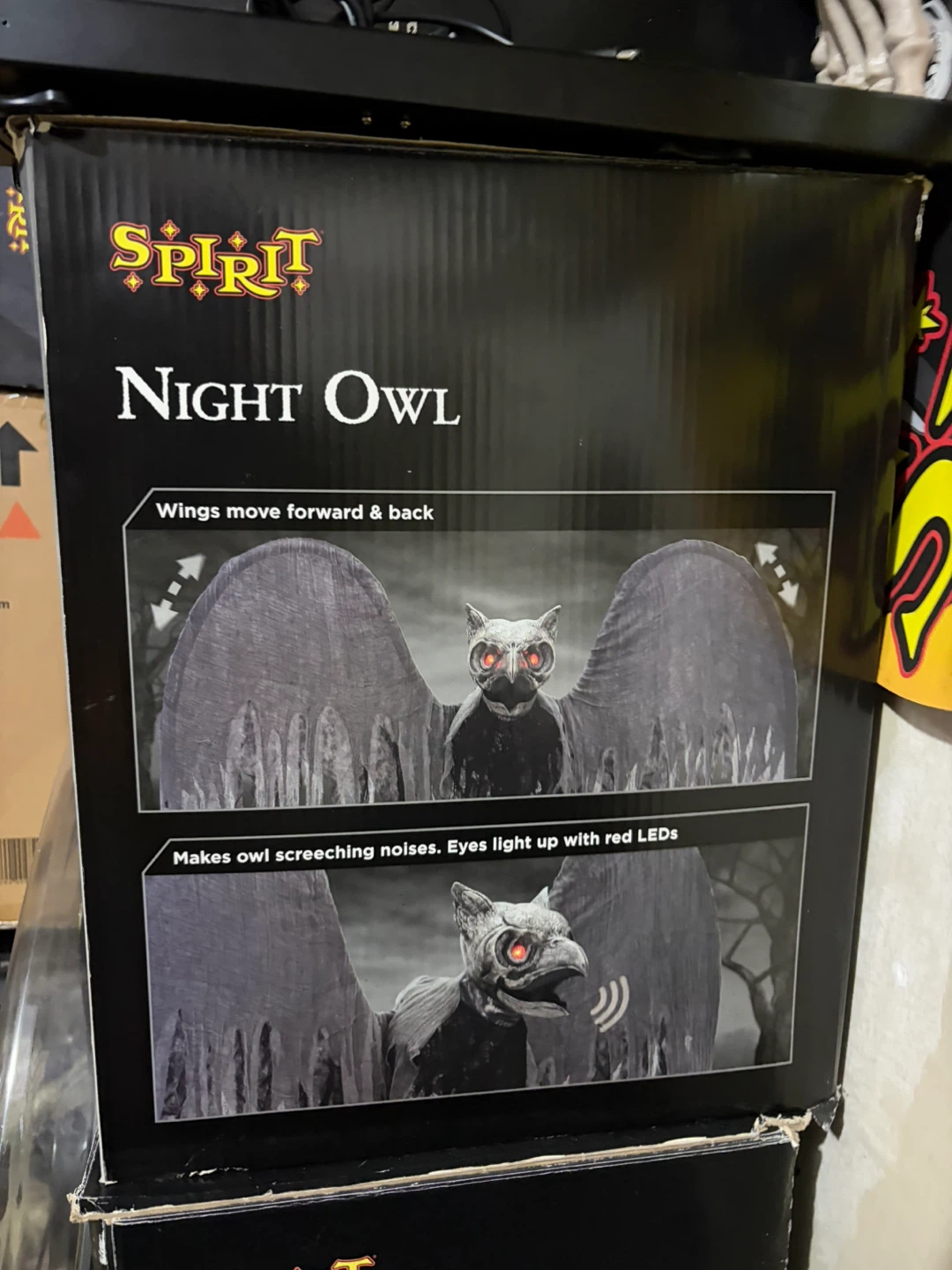 Spirit Night Owl Animated Halloween Decoration