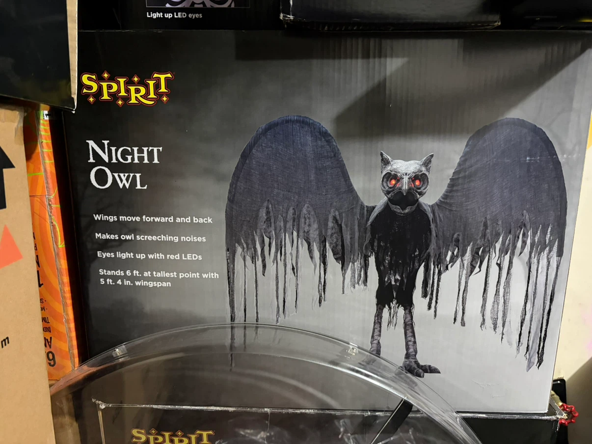 Spirit Night Owl Animated Halloween Decoration - photo 2