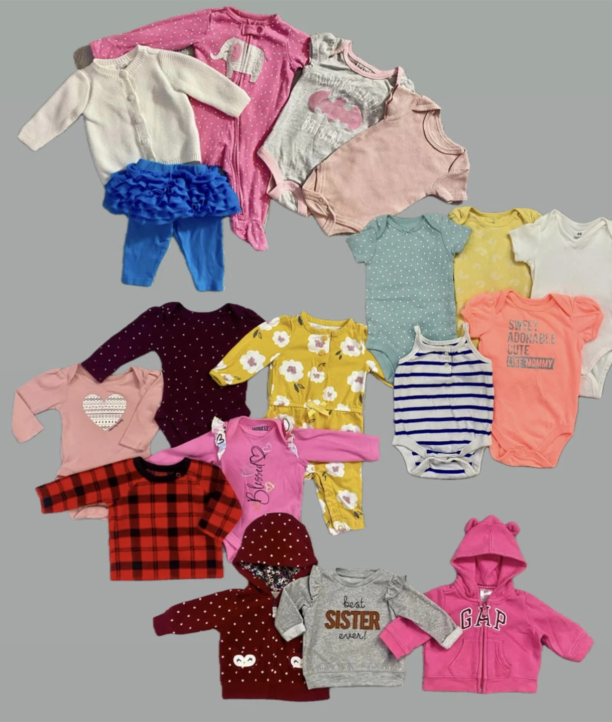 0-3 month girls clothing lot