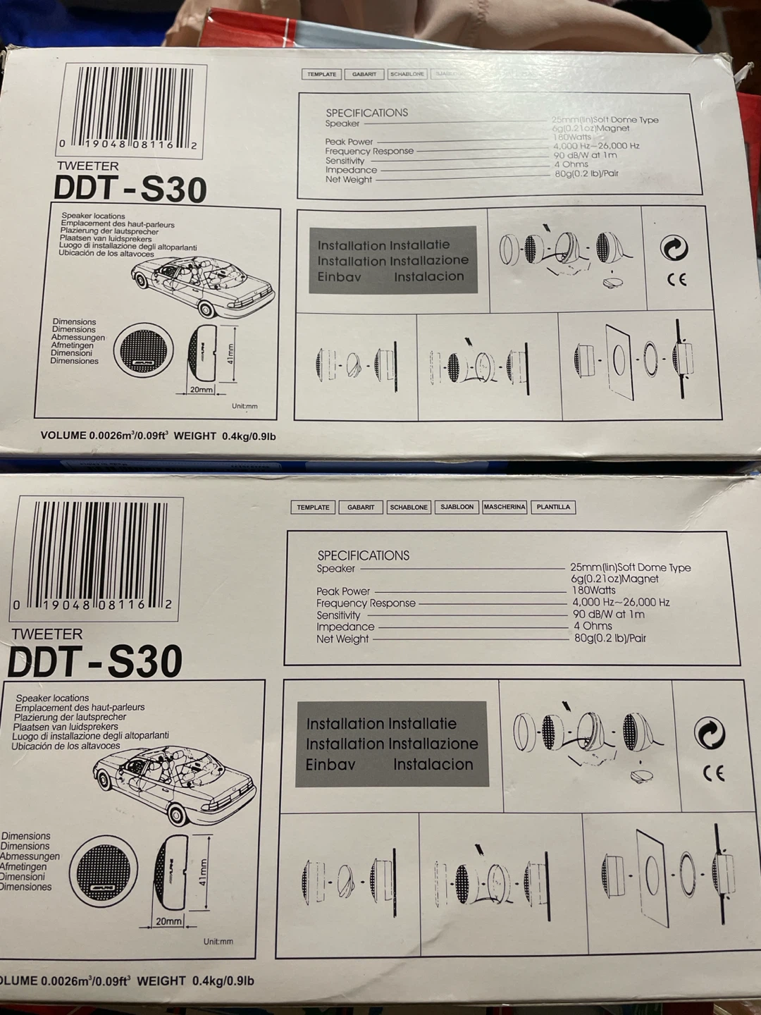 Alpine DDT-S30 1" Balanced Dome Tweeter Set - photo 3