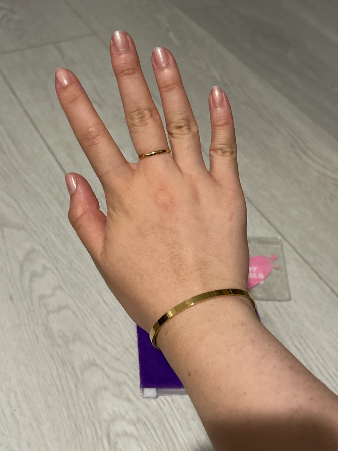 Evryday Bangle & Daily Ring Set - Gold Plated - photo 2