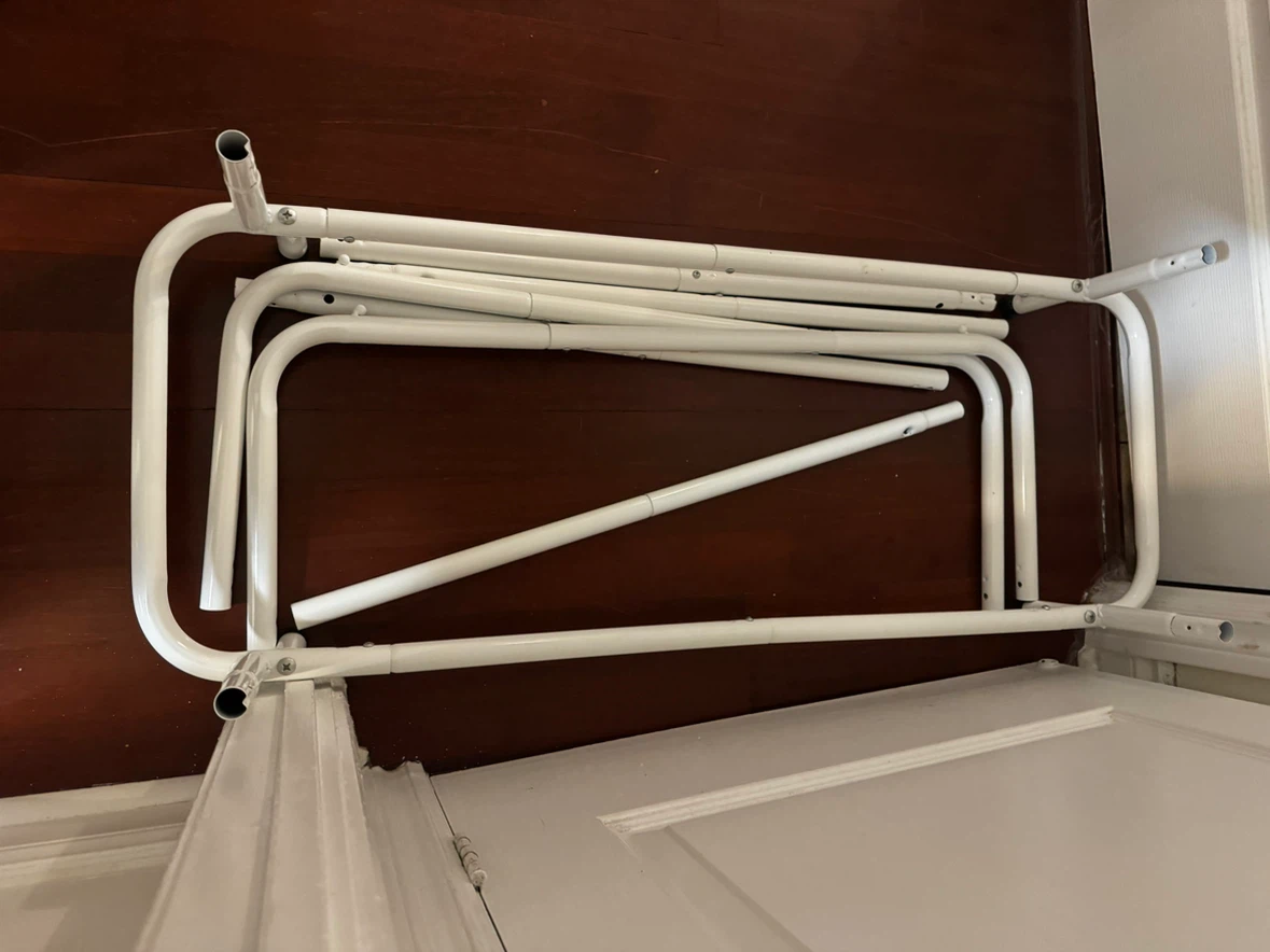 Double-rod freestanding metal garment - photo 4