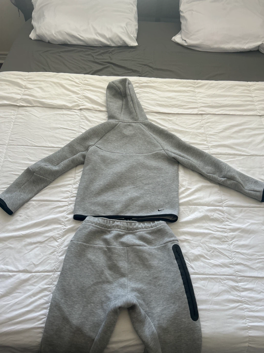 Nike Tech Fleece Grey Tracksuit Set Size M - photo 2