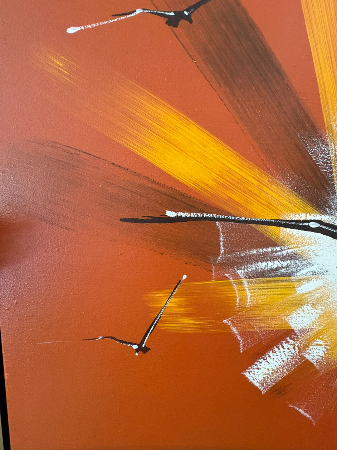 Original oil painting “On the Wing" by Faucher 1970's - photo 2
