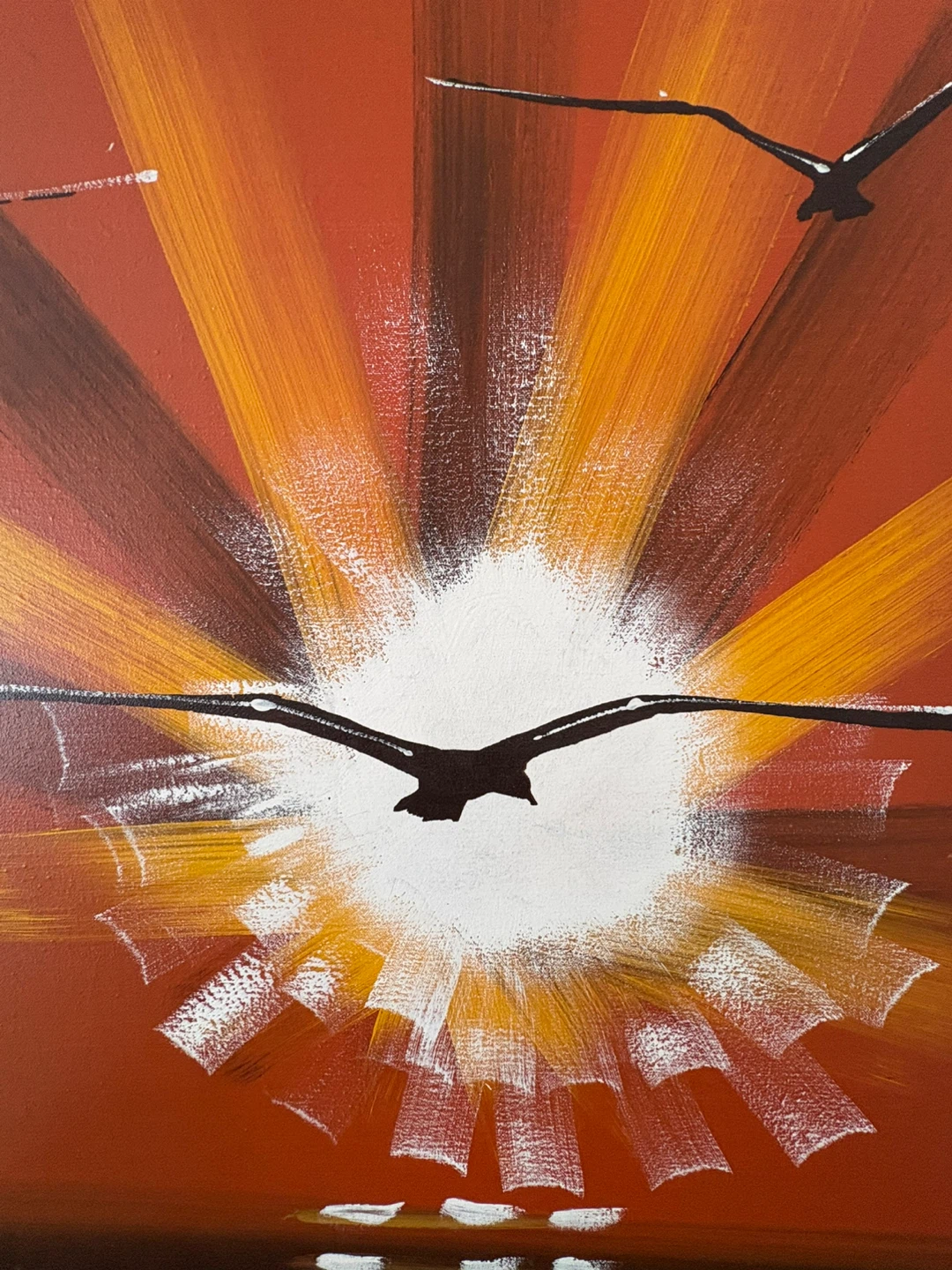 Original oil painting “On the Wing" by Faucher 1970's - photo 3