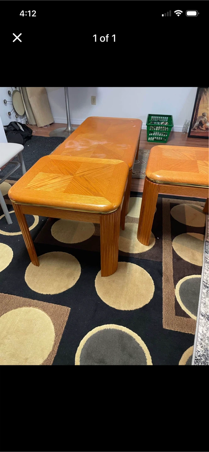 Wooden Coffee Table,,,set of three tables
