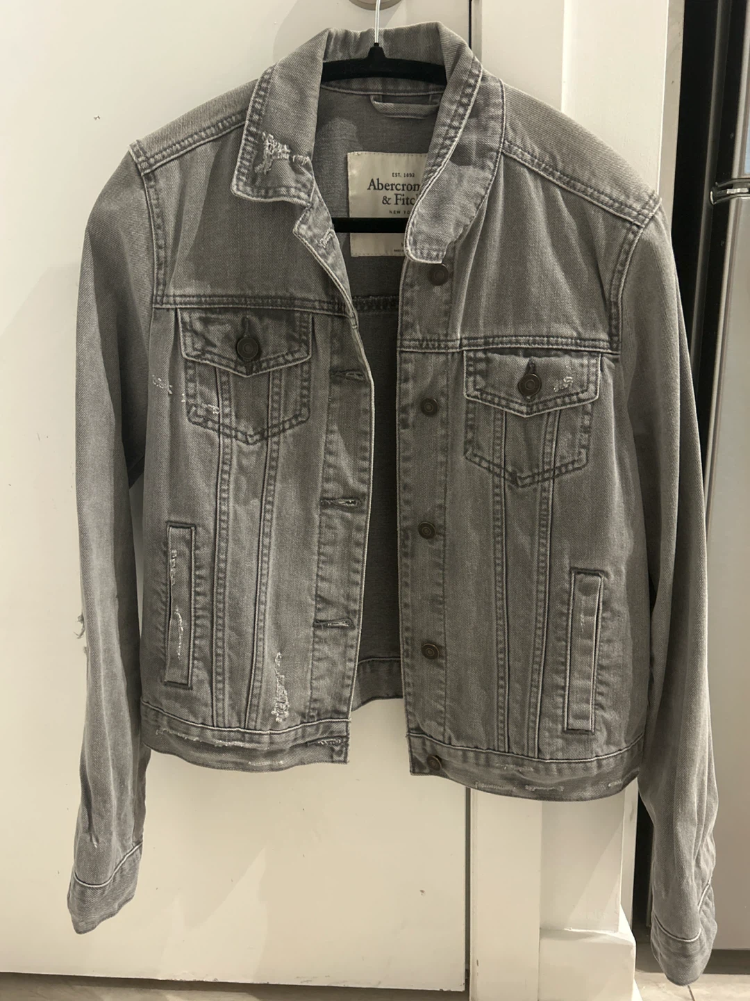 Abercrombie & Fitch Grey Denim Jacket